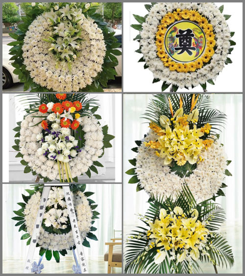 安徽六安市金寨县斑竹园镇长岭关村花圈速递